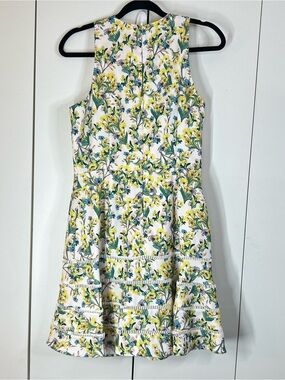 CHELSEA 28 Women’s Medium Yellow and Green Floral Sleeveless Dress